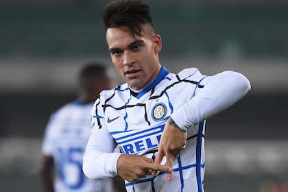 Lautaro Martínez abrió el marcador en Verona-Inter
