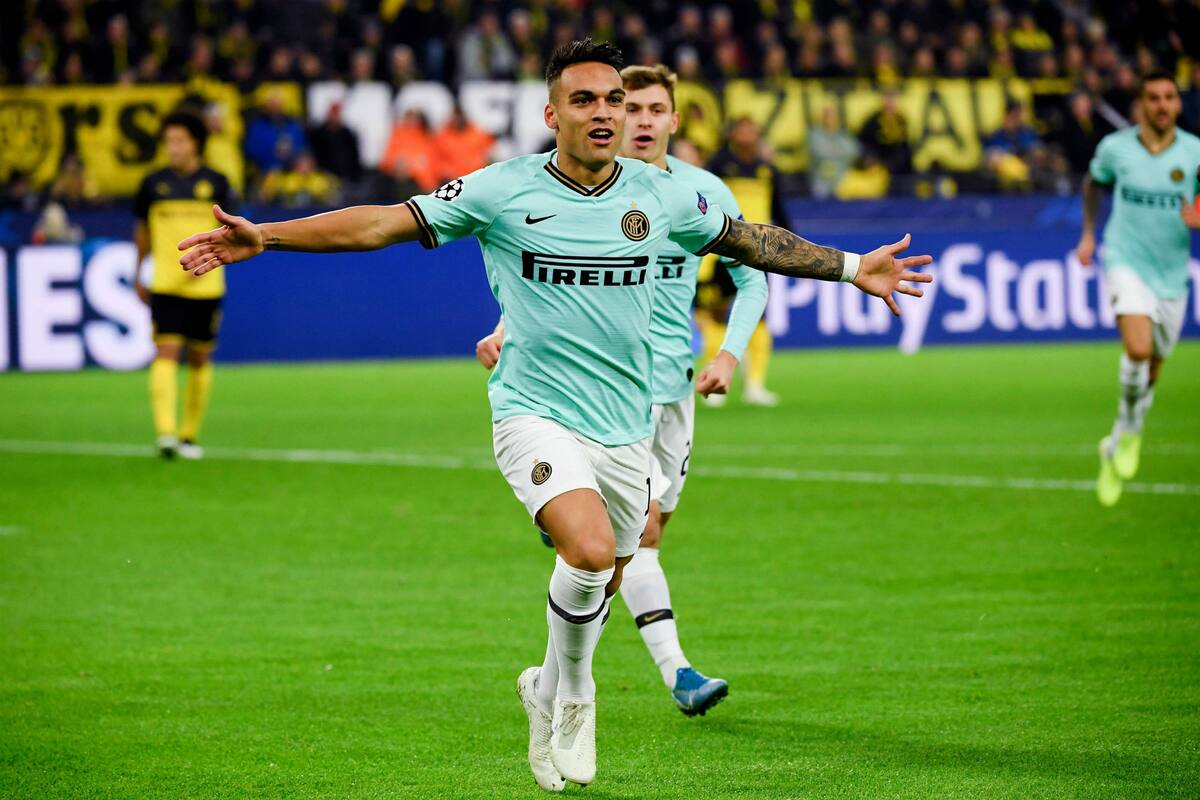 Lautaro Martínez abrió el marcador para Inter de Milán en su visita a Borussia Dortmund