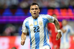Lautaro Martínez anotó en las dos presentaciones de l selección argentina en lo que va de la Copa América: sería titular