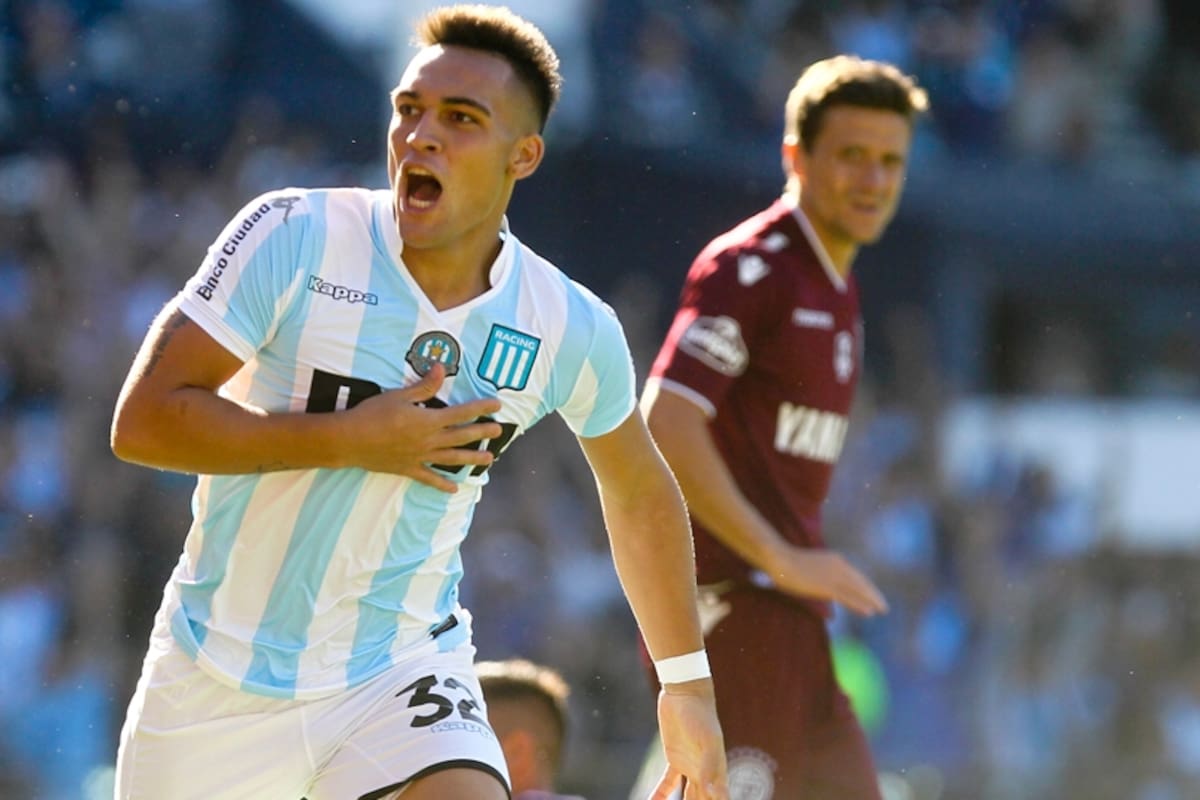 Lautaro Martinez celebra su gol