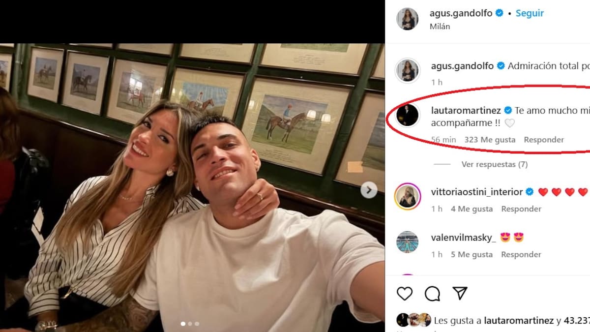 Agus Gandolfo mostró el chat de WhatsApp con Lautaro Martínez en la previa del partido de Inter: “Hasta donde dure” - LA NACION