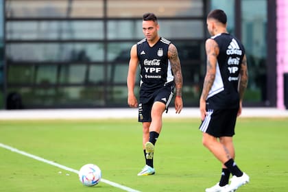 Lautaro Martínez es el centrodelantero titular que eligió Scaloni desde el comienzo de su ciclo
