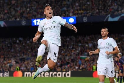 Lautaro Martínez interrumpió su última sequía goleadora en Inter con un tanto fundamental ante Barcelona, en la etapa de grupos de la Champions League.
