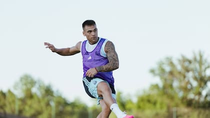 Lautaro Martínez, listo para el amistos de este sábado entre Argentina y Honduras