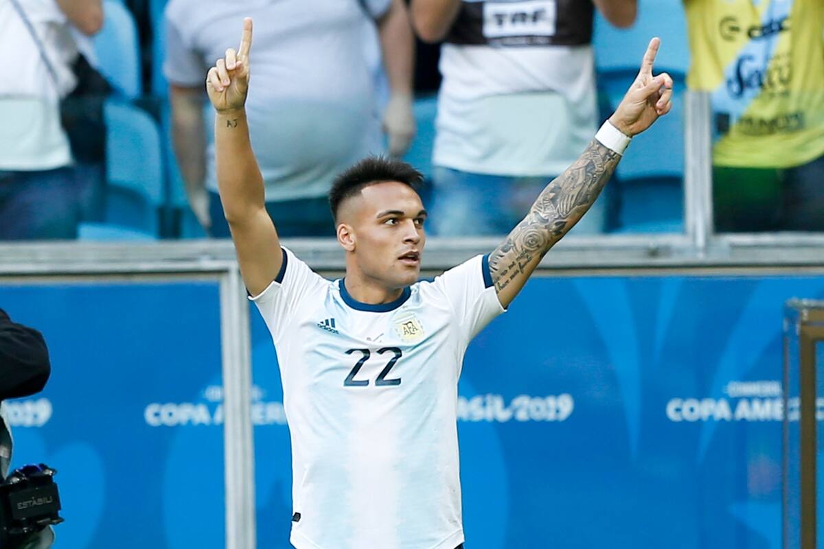 Lautaro Martínez, una de las figuras del partido
