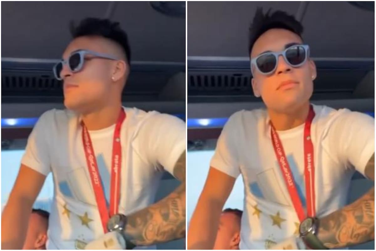 Lautaro Martínez usó una icónica frase para contarle al mundo que es campeón (Foto: Captura de Video)