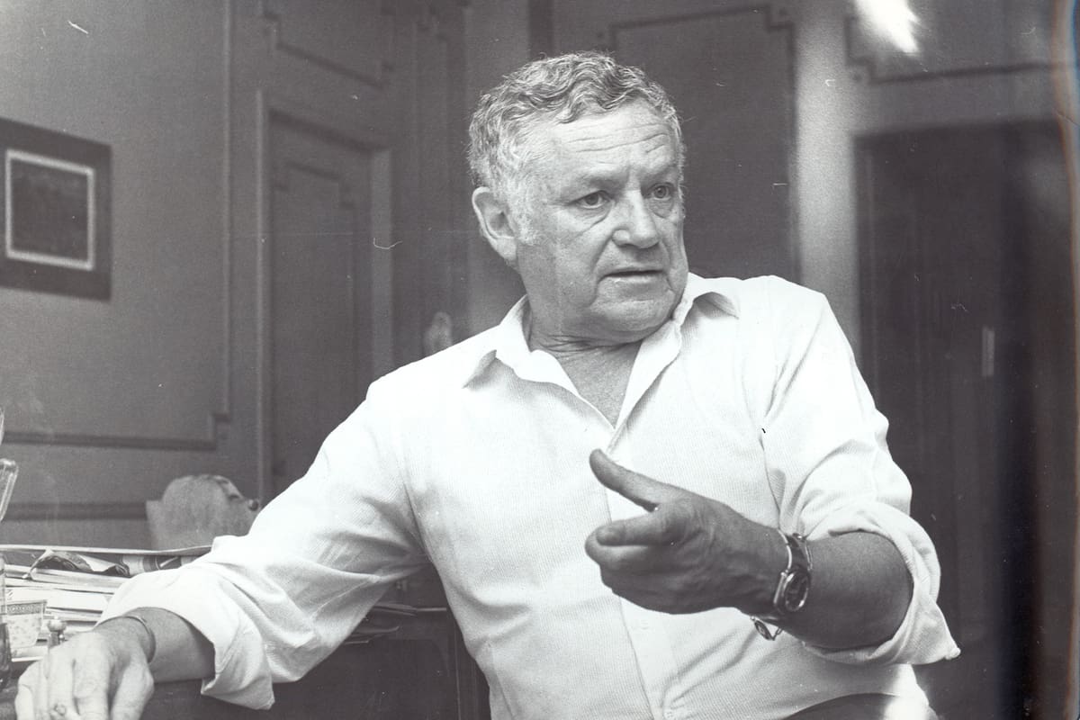 Lautaro Murúa en una imagen de enero de 1984, durante una entrevista con LA NACION