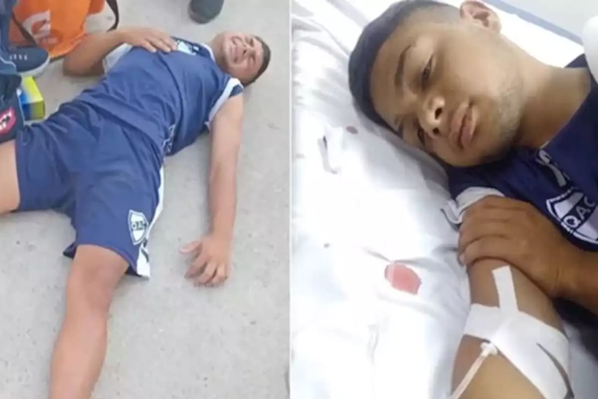 Lautaro Rivero se desvaneció luego del pinchazo y el susto del robo