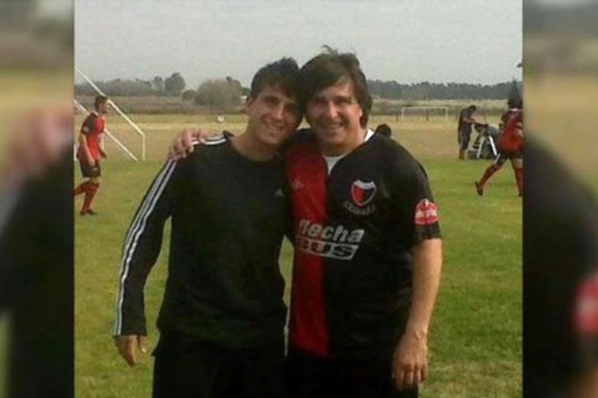 Lautaro Toresani con su papá