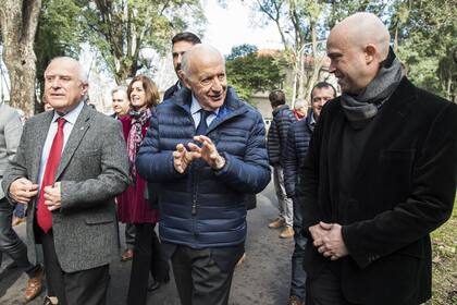 Lavagna recorrió el Polo Tecnológico de Rosario, con Lifschitz y Juan Pablo Manson