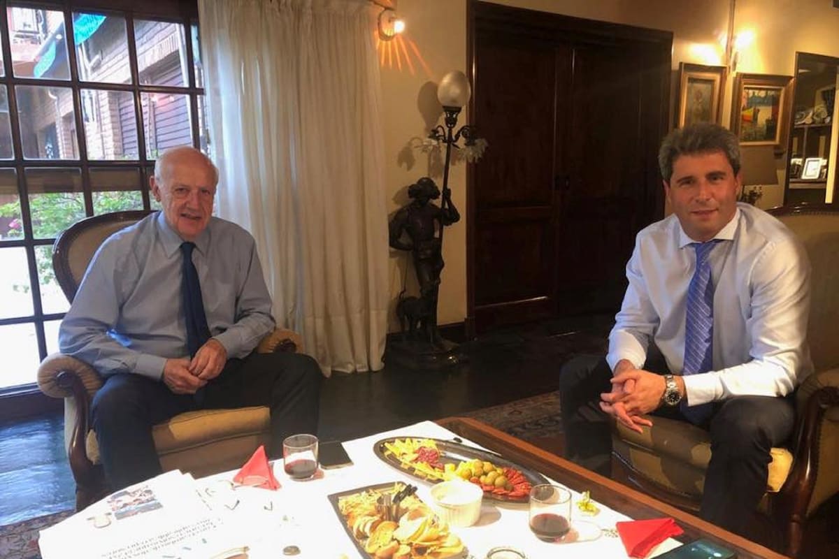 Lavagna y Uñac se reunieron en Saavedra