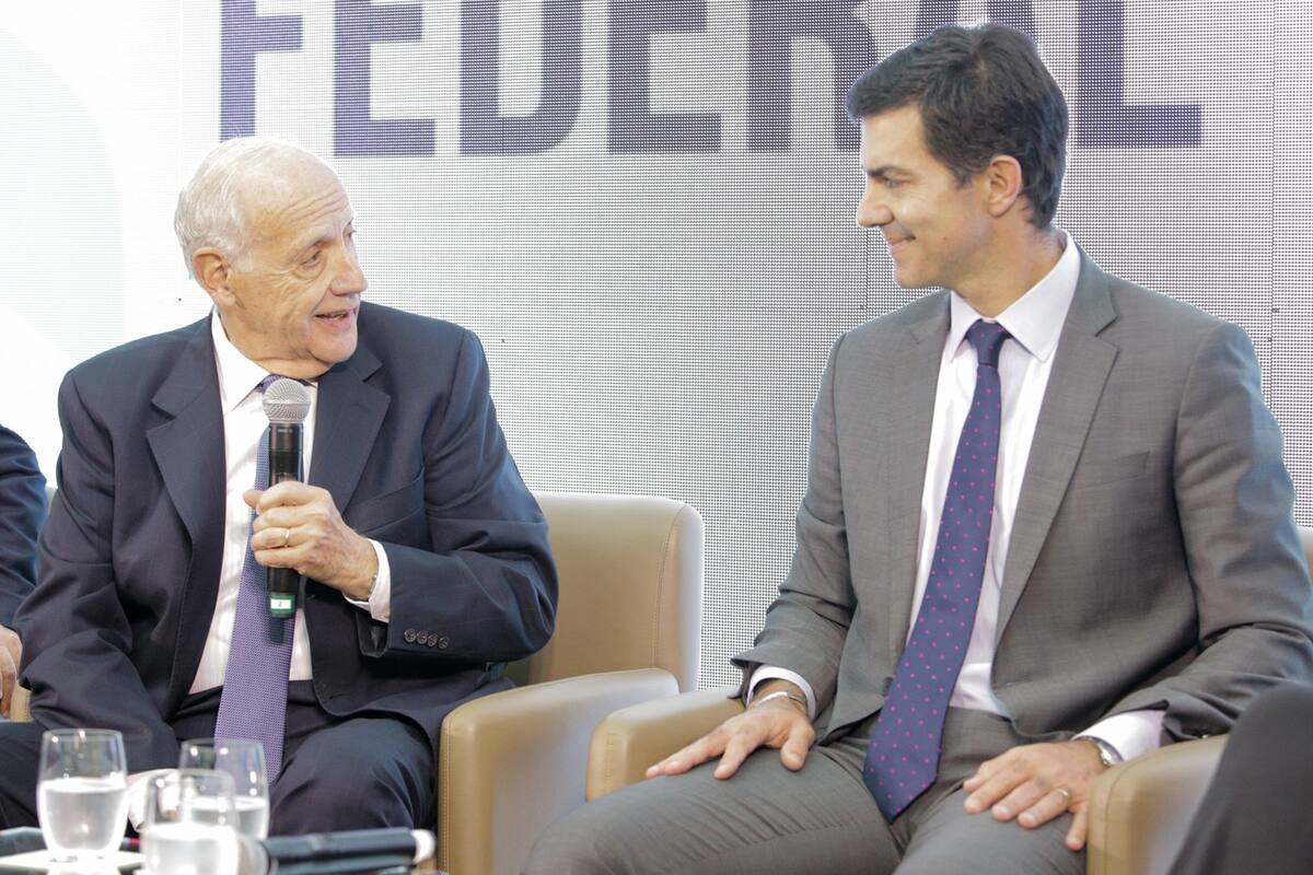 Lavagna y Urtubey, durante el acto de presentación oficial de la fórmula