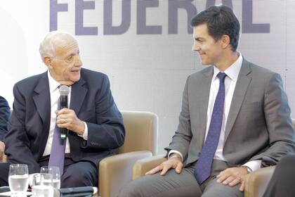 Lavagna y Urtubey, durante el acto de presentación oficial de la fórmula