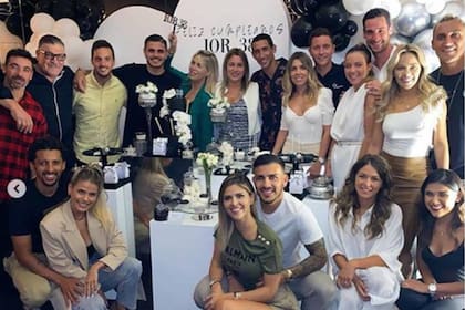 Lavezzi e Icardi estuvieron juntos en el cumpleaños de la mujer de Di María