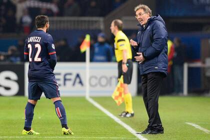 Lavezzi en una situación tirante con el DT Blanc