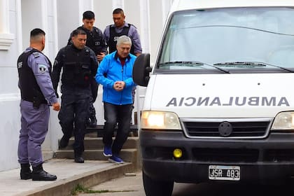 Lázaro Báez fue trasladado en ambulancia entre la unidad penitenciaria y el Juzgado Federal de Río Gallegos, Santa Cruz