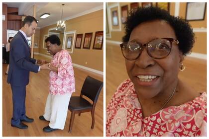 Le amputaron una pierna y gracias a una prótesis pudo volver a bailar a los 85 años