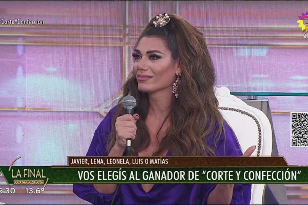 Le emoción de Flor de la V en la gran final de Corte de confección