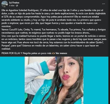 Le golpearon la ventana de su casa para supuestamente entregarle un pedido, se asomó y le arrojaron una sustancia ácida.