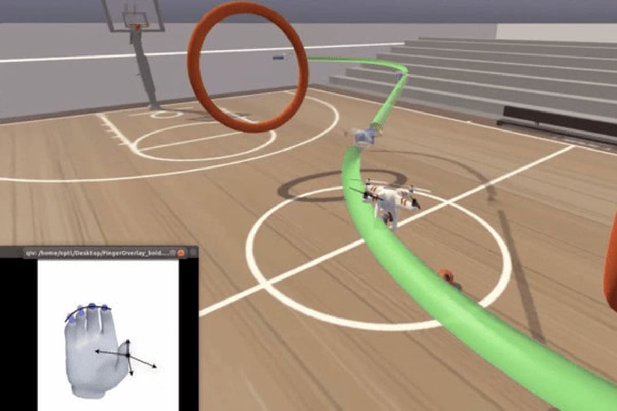 Le implantaron electrodos en la corteza motora del cerebro y pudo controlar un dron virtual pensando en mover las manos