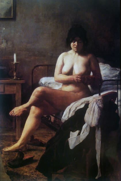 Le lever de la bonne (El despertar de la criada), Eduardo Sívori, 1887