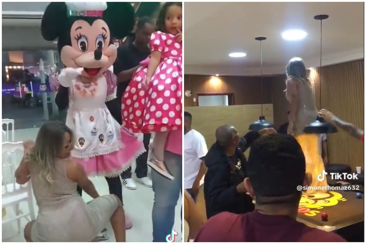 Le llovieron críticas por sus arriesgados movimientos en el festejo infantil de su hija