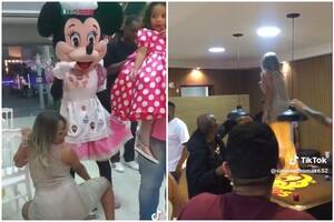 Le llovieron críticas por sus arriesgados movimientos en el festejo infantil de su hija