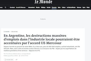 Le Monde sobre el acuerdo Mercosur-UE
