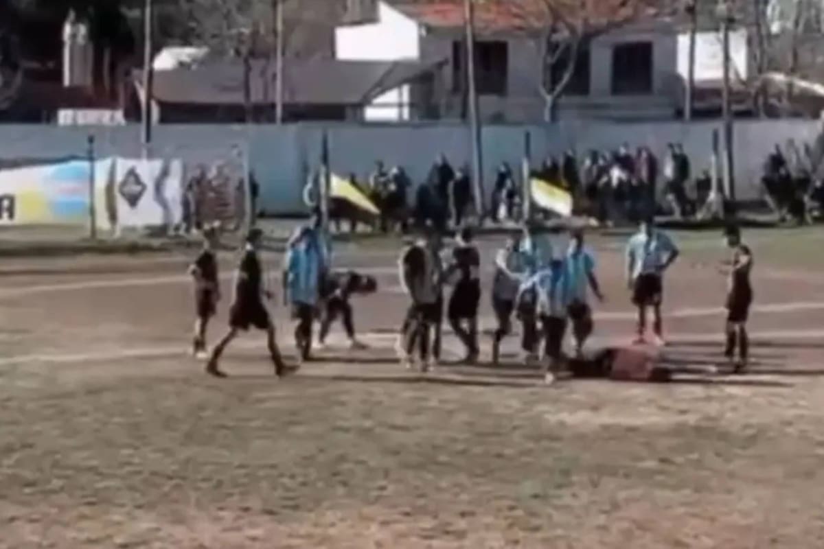 Le pegó al árbitro porque lo expulsó de un partido: fue detenido.