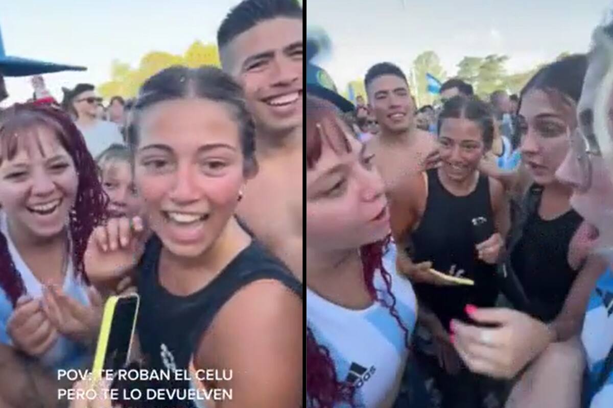 Le robaron el celular en medio del festejo pero se lo devolvieron al instante.