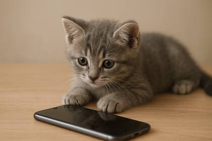 Le robó el teléfono a su dueña, se sacó una foto y enterneció a todos con el resultado (Foto ilustrativa: IA)