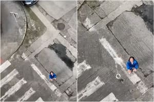 Le tiró las llaves desde un quinto piso y ocurrió un inesperado suceso