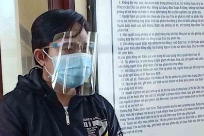 Le Van Tri, un vietnamita, ha sido condenado a cinco años de cárcel por desobedecer las reglas de Covid-19 y propagar el virus mortal.