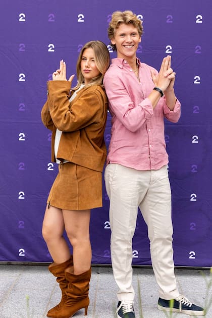 Leah Behn y su compañero de baile, Andreas Hiim