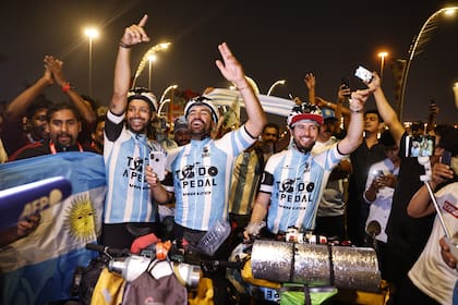 Leandro atravesó parte de África y Medio Oriente hasta llegar a Qatar.