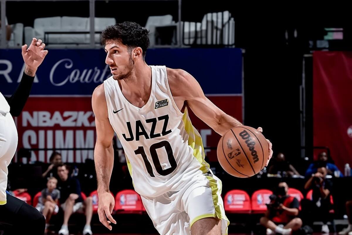 Leandro Bolmaro jugó los cinco partidos con Utah Jazz en la Summer League 2022, el máximo posible de acuerdo al formato
