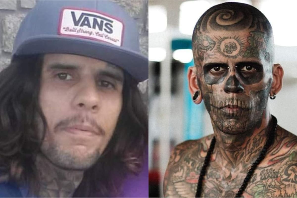 Leandro de Souza, el hombre más tatuado de Brasil