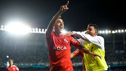 Leandro Fernández festejando