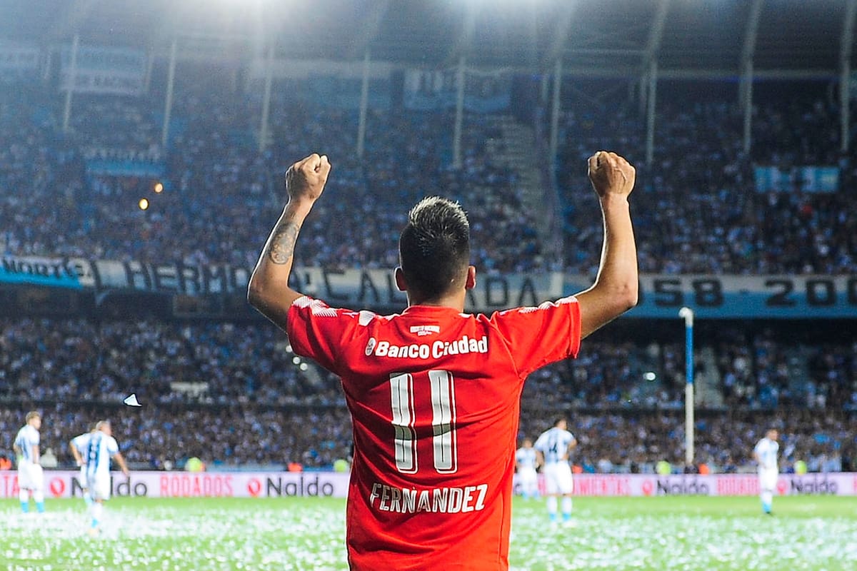 Leandro Fernández festejando