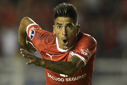 Leandro Fernández en su última etapa en Independiente, en 2020