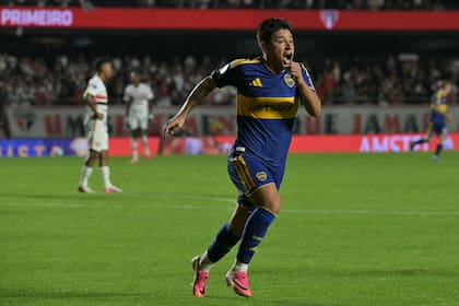 Leandro Lozano convirtió el gol con el que Boca se metió en semifinales de la Copa Sudamericana