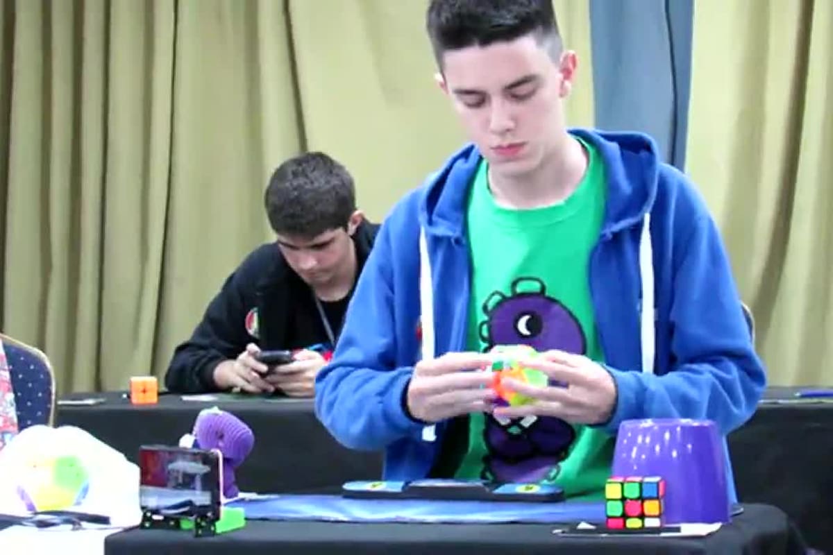 Leandro Martín López consiguió la mejor marca en Megaminx.