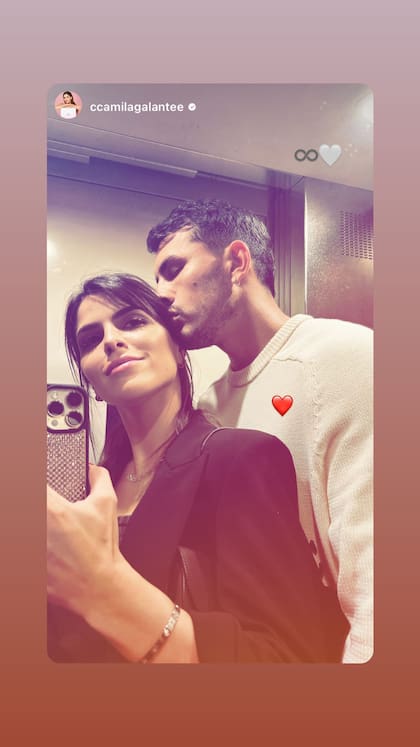 Leandro Paredes y Camila Galante