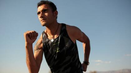 Leandro Paris, en la pista de tierra de San Luis