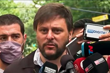 Leandro Santoro luego de votar en las elecciones legislativas 2021