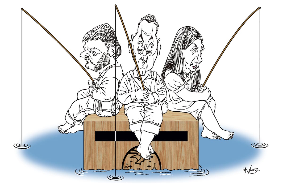 Leandro Santoro, Manuel Adorni y Silvia Lospennato