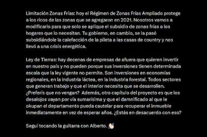 El segundo fragmento de la respuesta de Pilar Ramírez a Leandro Santoro en X