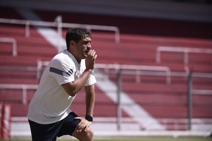 Leandro Stillitano, durante una práctica de Independiente