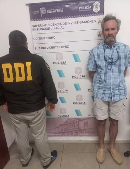 Leandro Tulia, (Caroso) entrenador de vela denunciado por abuso sexual por parte la medallista olímpica, Eugenia Bosco, detenido por la policía bonaerense.
