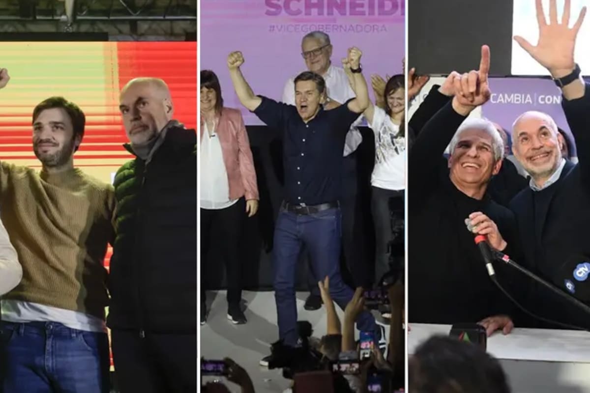 Leandro Zdero (Chaco), Nacho Torres (Chubut) y Claudio Poggi (San Luis)